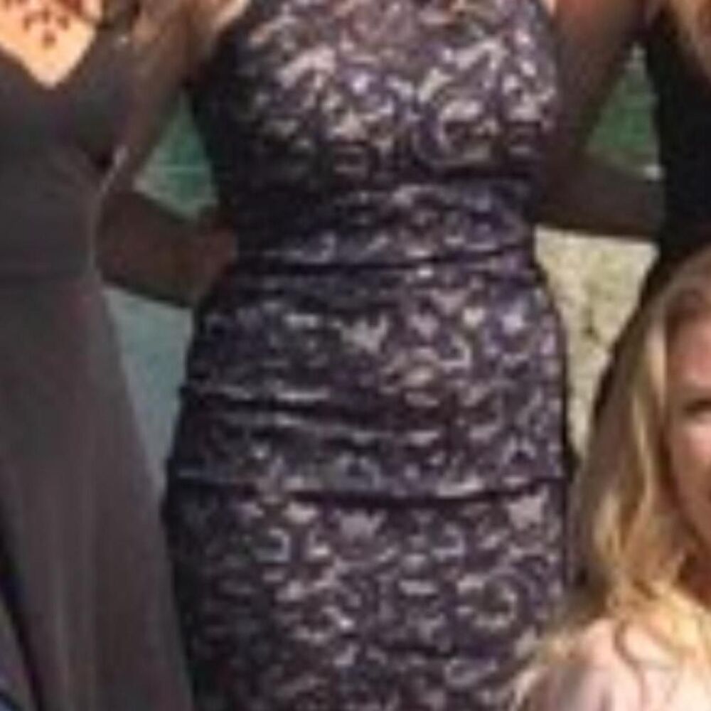 My-michelle Women's Navy and Black Dress